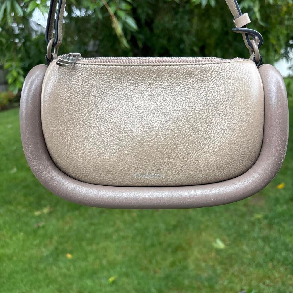 JW Anderson Taupe Bumper-12 Leather Crossbody Bag